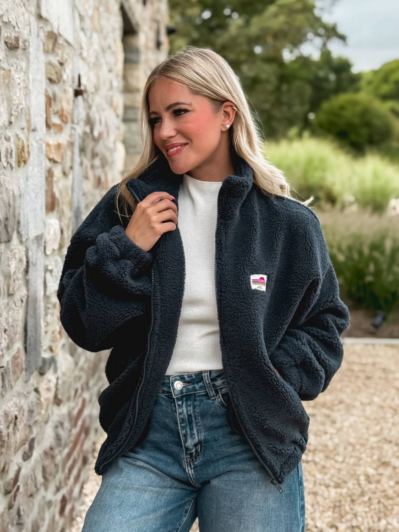 Gilet teddy Pinta - Bleu marine Gilet teddy Pinta - Bleu marine