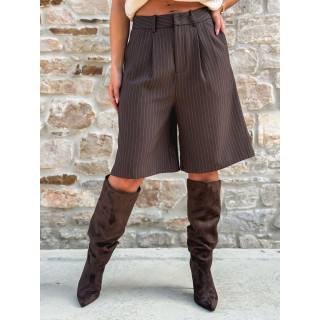Bottes en suédine Yuri - Chocolat