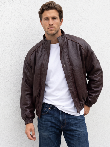 Veste en simili Martin - Chocolat