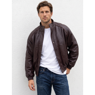Veste en simili Martin - Chocolat