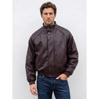 Veste en simili Martin - Chocolat