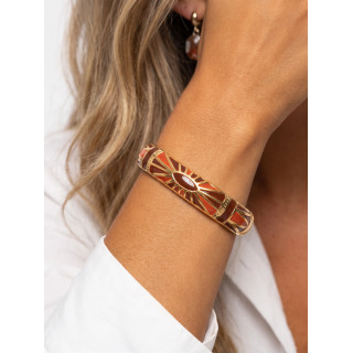 Bracelet Vania - Doré/Bordeaux