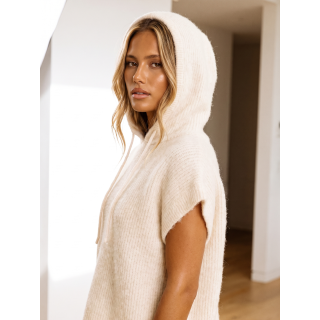 Pull sans manches Samira - Beige clair