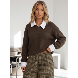 Pull Ozallie - Chocolat