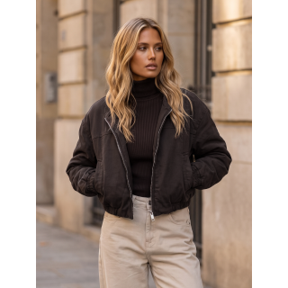 Veste courte Maribel - Chocolat