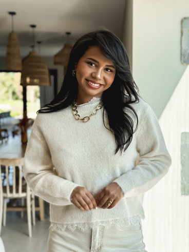 Pull Véllana - Beige clair