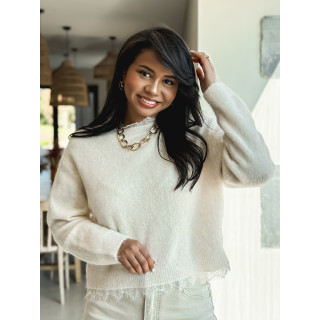 Pull Véllana - Beige clair