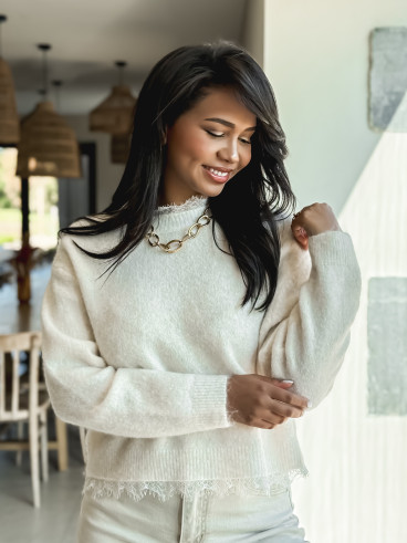 Pull Véllana - Beige clair