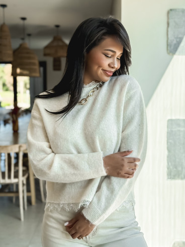 Pull Véllana - Beige clair