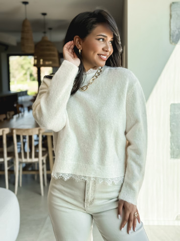 Pull Véllana - Beige clair