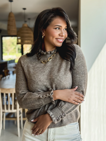Pull Portia - Taupe Pull Portia - Taupe