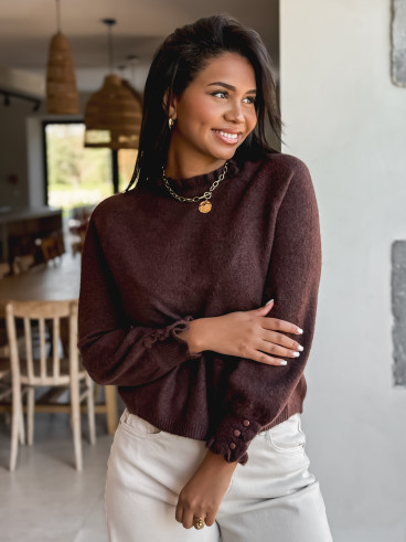 Pull Portia - Chocolat Pull Portia - Chocolat