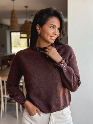 Pull Portia - Chocolat Pull Portia - Chocolat
