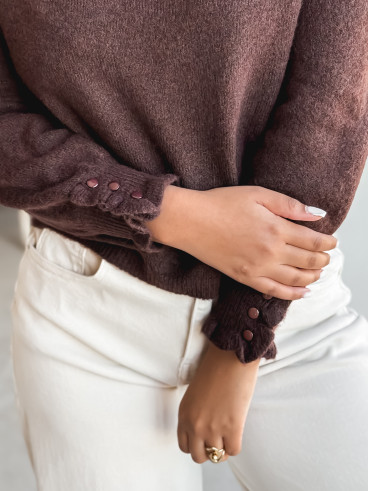 Pull Portia - Chocolat