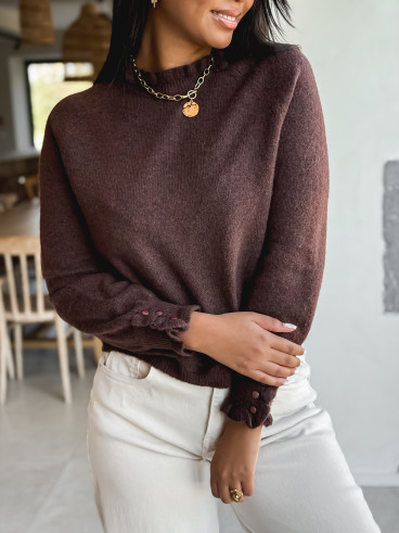 Pull Portia - Chocolat Pull Portia - Chocolat