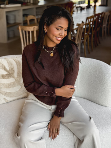 Pull Portia - Chocolat