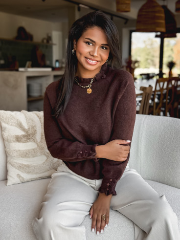 Pull Portia - Chocolat Pull Portia - Chocolat