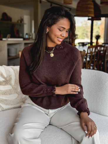 Pull Portia - Chocolat Pull Portia - Chocolat