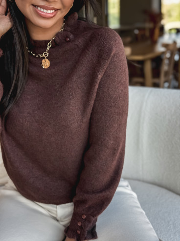 Pull Portia - Chocolat Pull Portia - Chocolat
