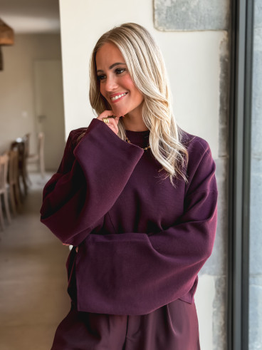 Pull Sakura - Aubergine
