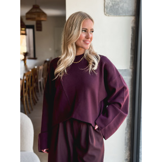 Pull Sakura - Aubergine