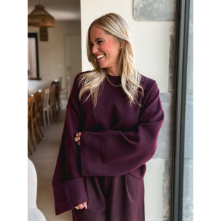 Pull Sakura - Aubergine