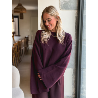 Pull Sakura - Aubergine