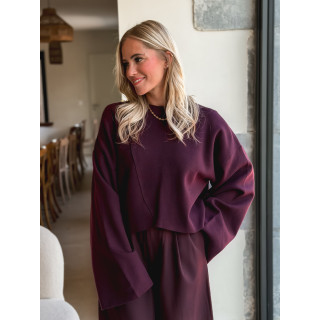 Pull Sakura - Aubergine