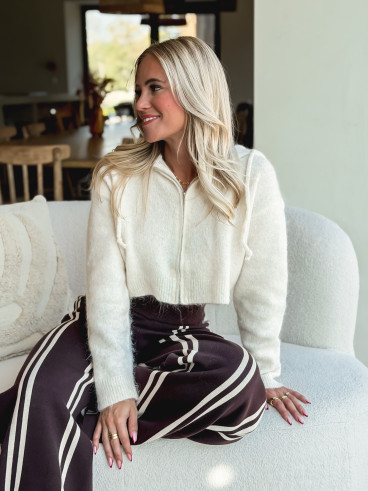 Gilet court Julinne - Beige clair