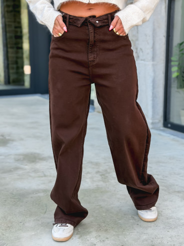 Jeans Leonie - Chocolat
