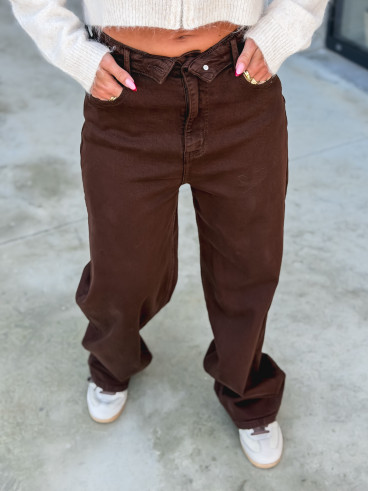 Jeans Leonie - Chocolat