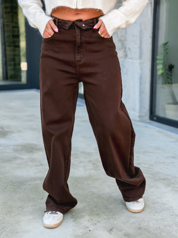 Jeans Leonie - Chocolat