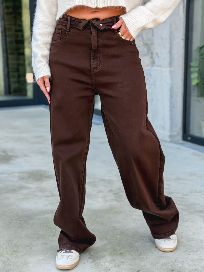 Jeans Leonie - Chocolat