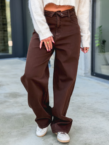 Jeans Leonie - Chocolat