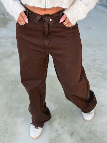 Jeans Leonie - Chocolat