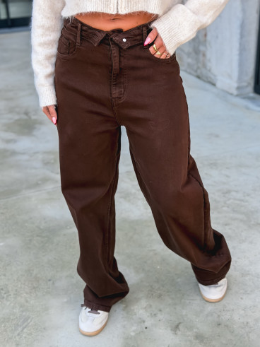 Jeans Leonie - Chocolat