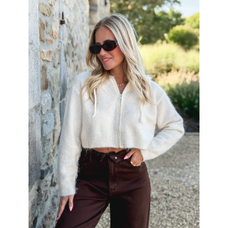 Gilet court Julinne - Beige clair