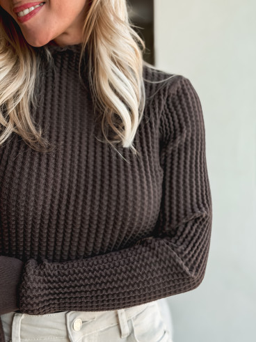 Blouse Manelle - Chocolat