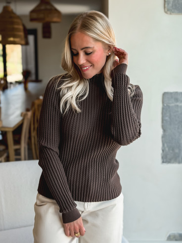 Blouse Manelle - Chocolat