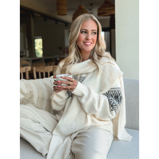 Gilet à motifs Ambre - Beige clair