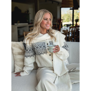 Gilet à motifs Ambre - Beige clair