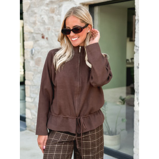 Gilet Roxane - Chocolat