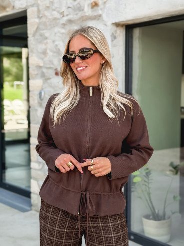 Gilet Roxane - Chocolat