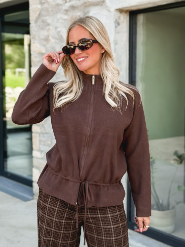 Gilet Roxane - Chocolat