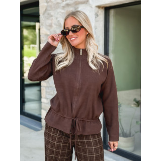 Gilet Roxane - Chocolat