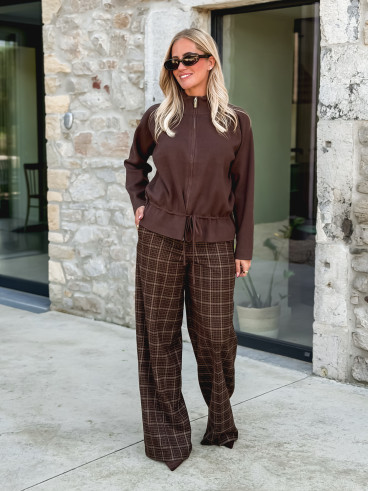 Gilet Roxane - Chocolat