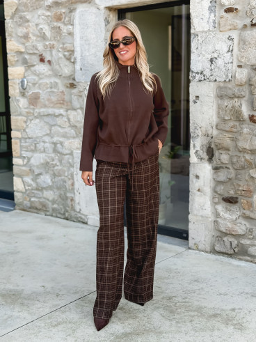 Gilet Roxane - Chocolat