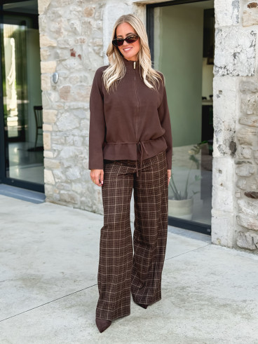 Gilet Roxane - Chocolat