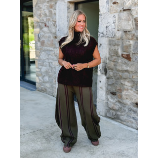 Pull sans manches Silia - Chocolat