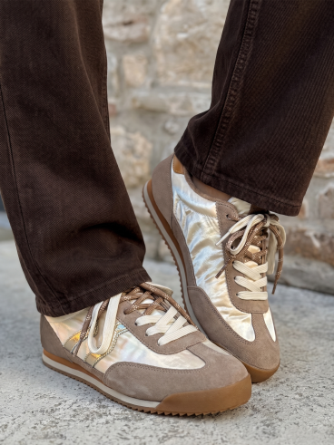 Basket Elorana - crème/taupe